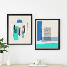 Black Kyra Poster Frames (Set of 2)
